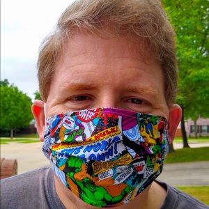 Marvel face mask, 2 layers, 100% cotton